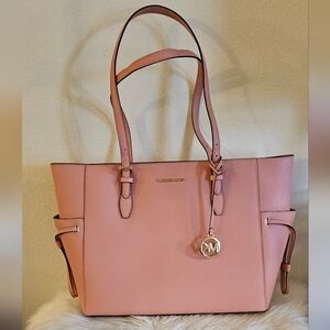 Michael Kors Pink Leather Tote Bag